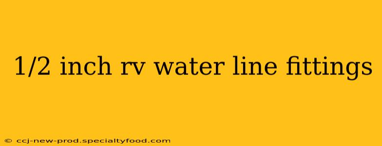 1/2 inch rv water line fittings