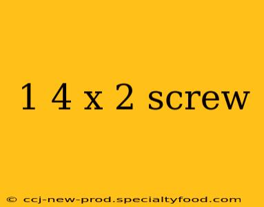 1 4 x 2 screw