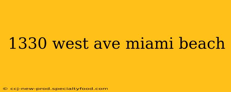 1330 west ave miami beach