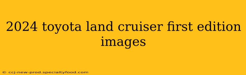 2024 toyota land cruiser first edition images