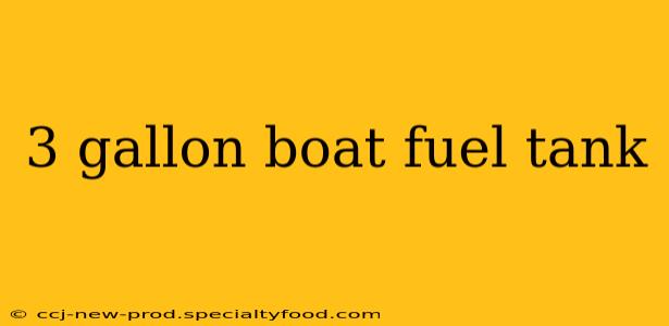 3 gallon boat fuel tank