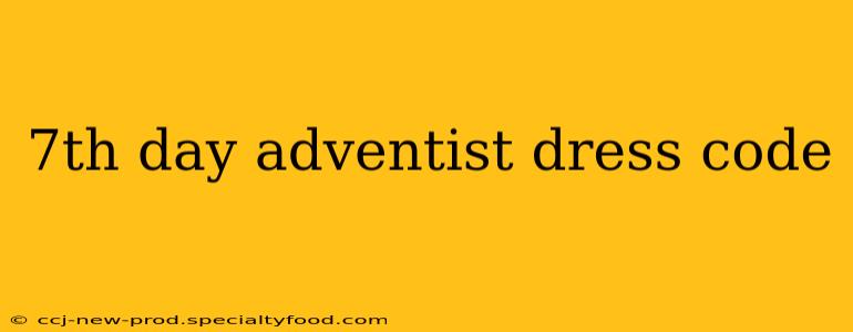 7th day adventist dress code