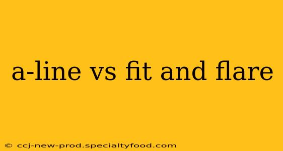a-line vs fit and flare