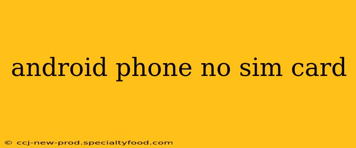 android phone no sim card