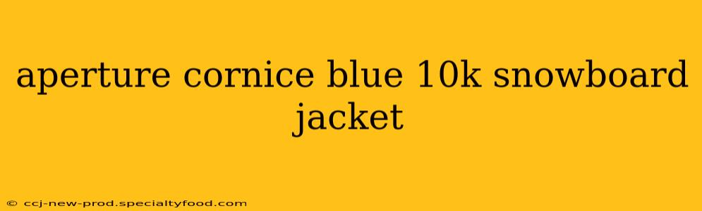 aperture cornice blue 10k snowboard jacket