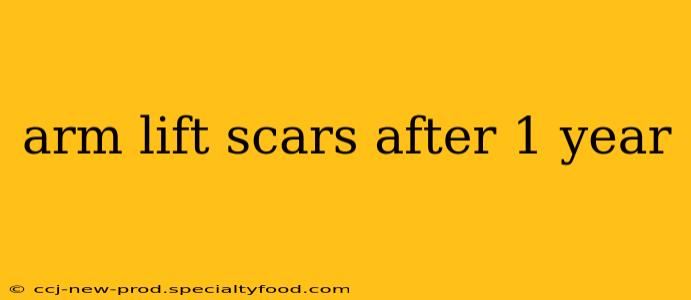 arm lift scars after 1 year
