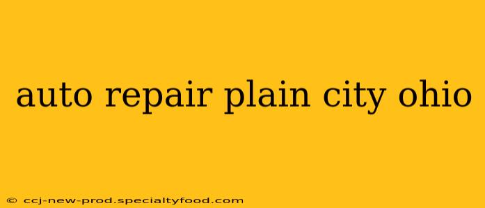 auto repair plain city ohio