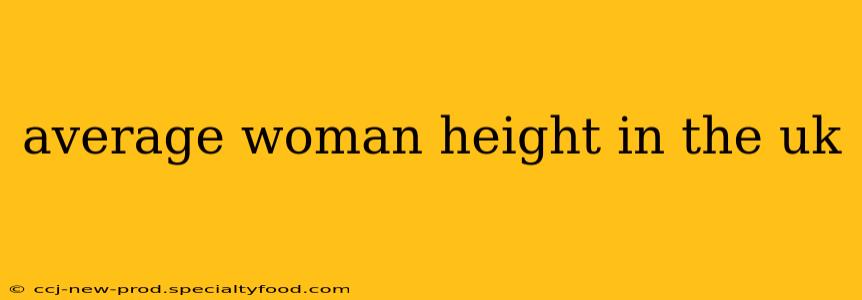 average woman height in the uk