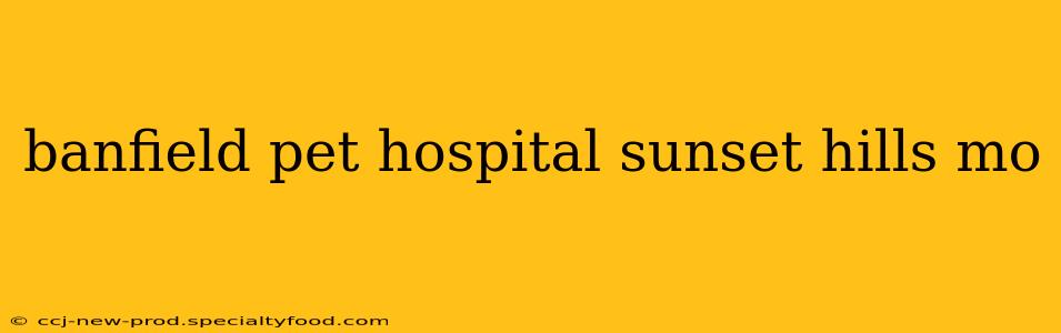 banfield pet hospital sunset hills mo