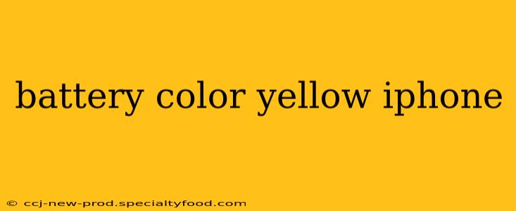 battery color yellow iphone