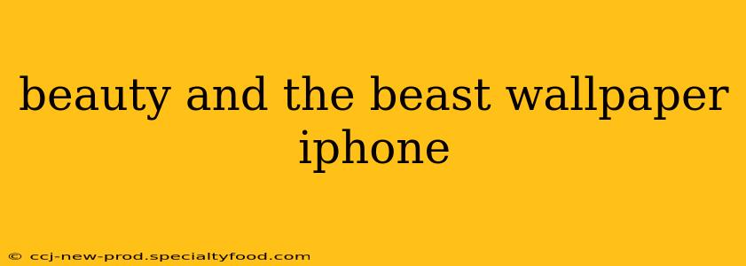beauty and the beast wallpaper iphone