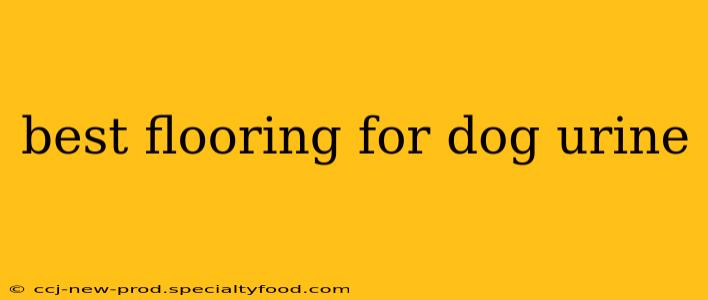 best flooring for dog urine