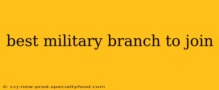 best military branch to join