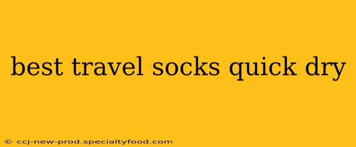 best travel socks quick dry