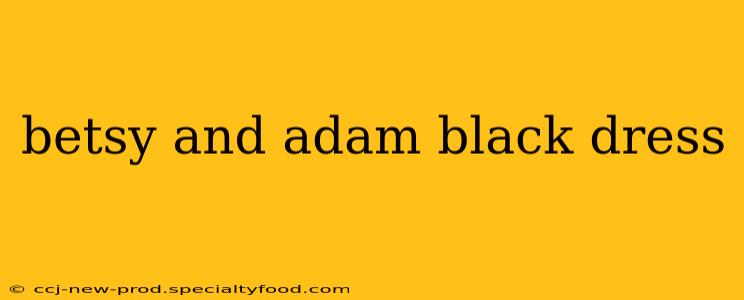 betsy and adam black dress