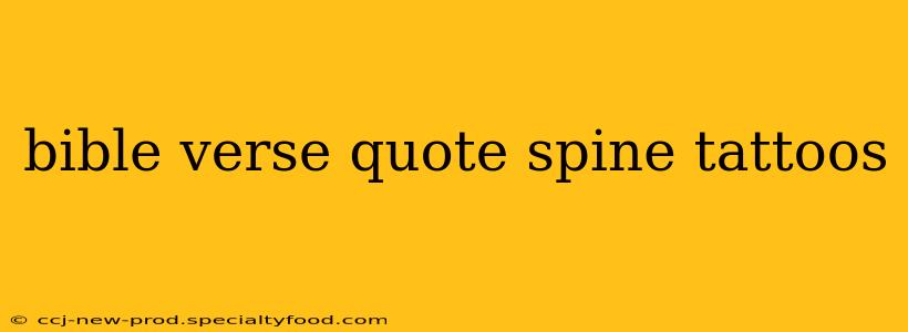 bible verse quote spine tattoos