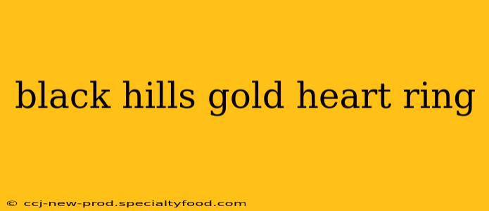black hills gold heart ring