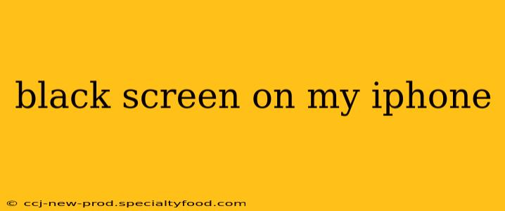 black screen on my iphone