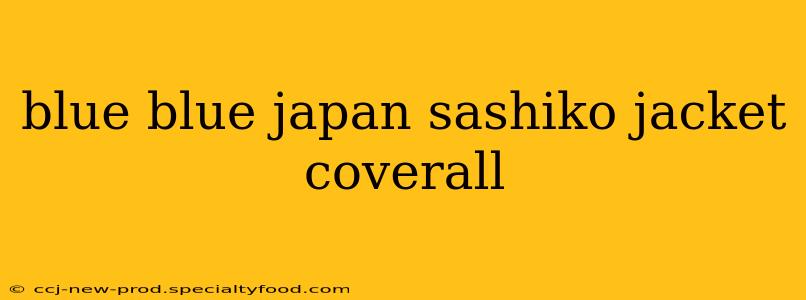 blue blue japan sashiko jacket coverall