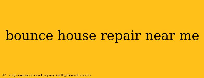 bounce house repair near me