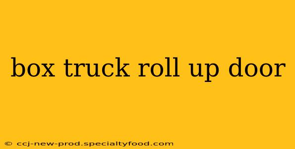 box truck roll up door