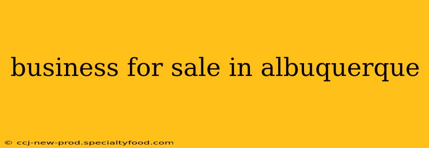business for sale in albuquerque