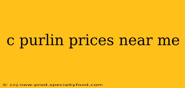 c purlin prices near me
