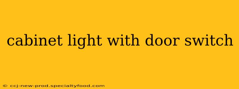 cabinet light with door switch