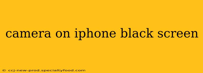 camera on iphone black screen