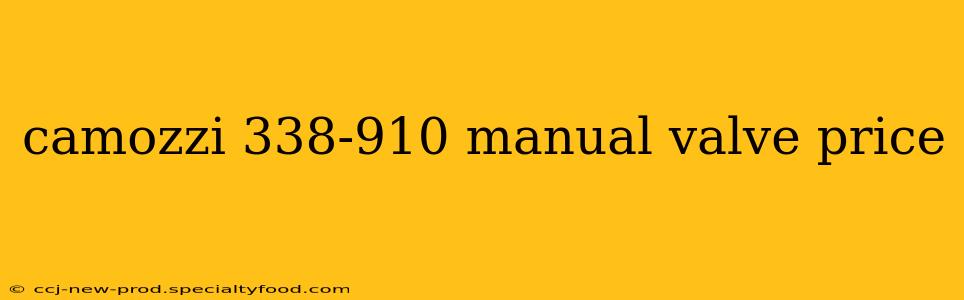 camozzi 338-910 manual valve price