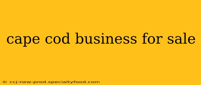 cape cod business for sale
