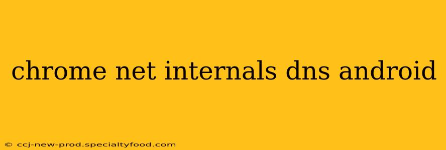 chrome net internals dns android
