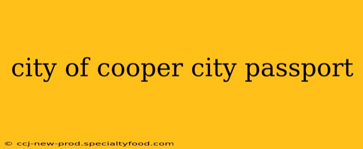 city of cooper city passport