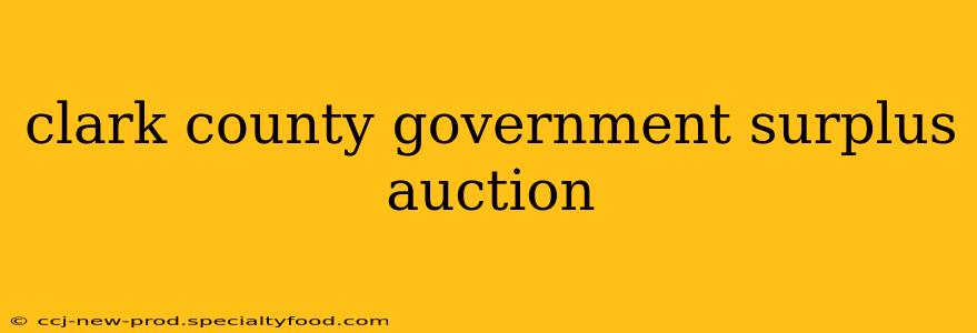 clark county government surplus auction