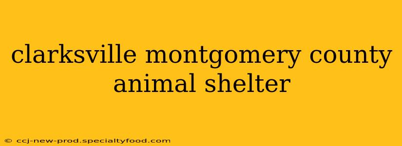 clarksville montgomery county animal shelter