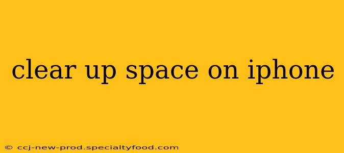 clear up space on iphone