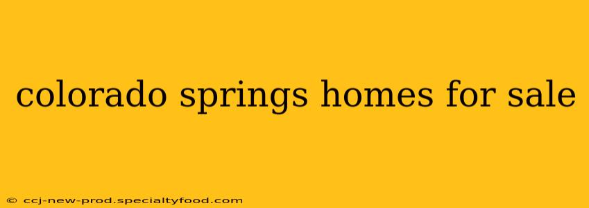colorado springs homes for sale
