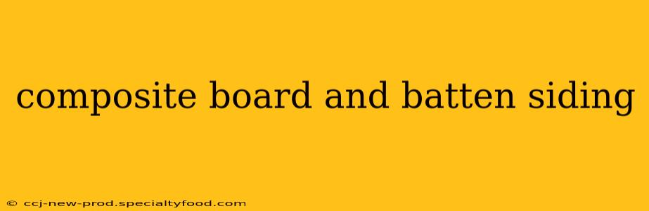 composite board and batten siding