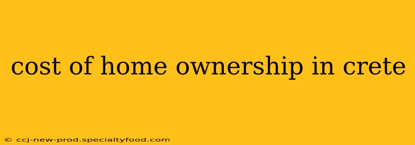 cost of home ownership in crete