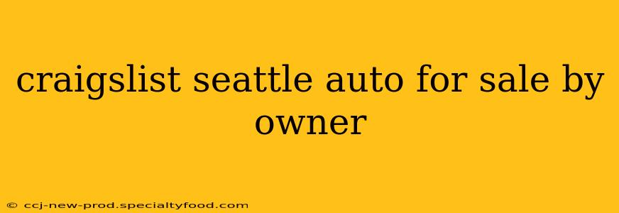 craigslist seattle auto for sale by owner
