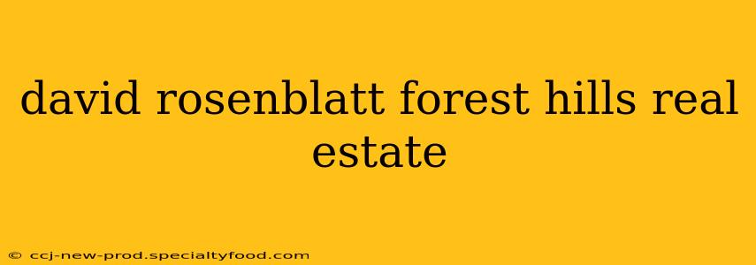 david rosenblatt forest hills real estate
