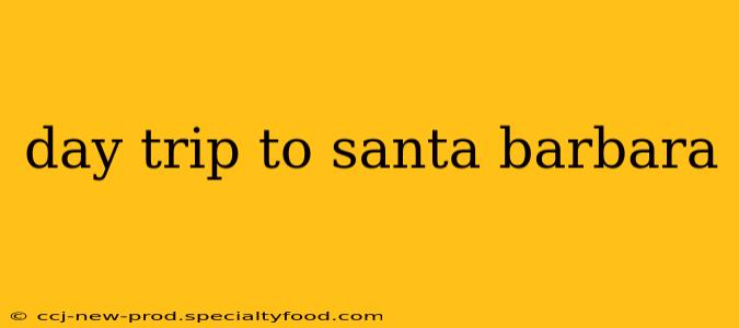 day trip to santa barbara