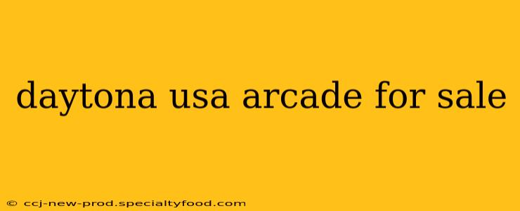 daytona usa arcade for sale
