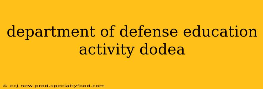 department of defense education activity dodea