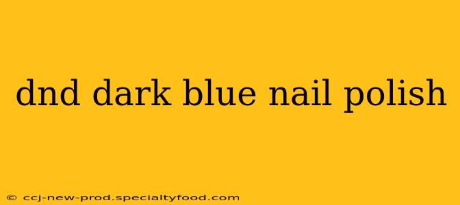 dnd dark blue nail polish