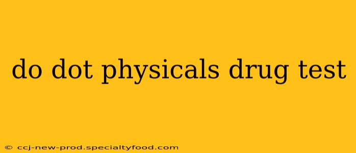 do dot physicals drug test