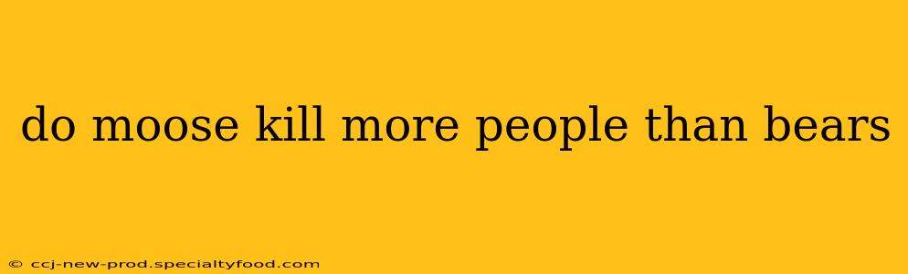do moose kill more people than bears