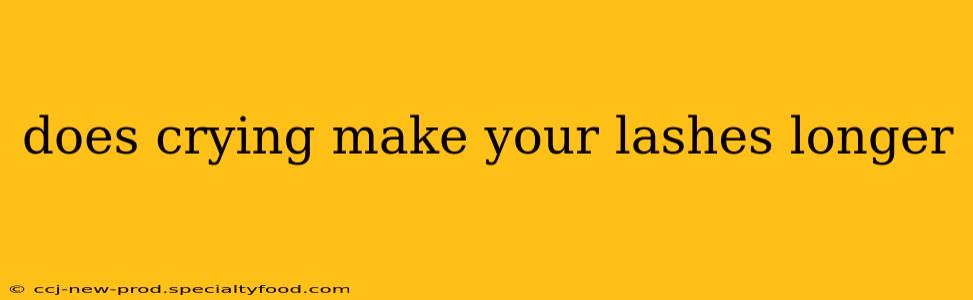 does crying make your lashes longer