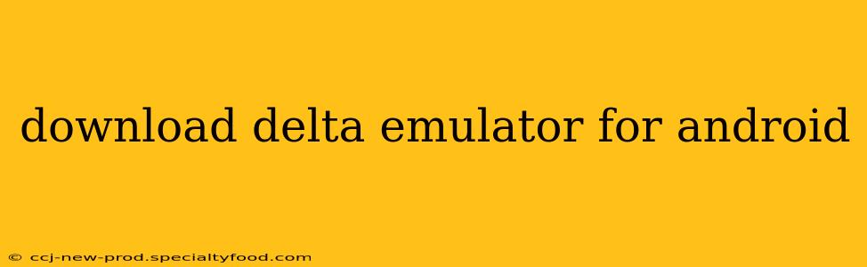 download delta emulator for android