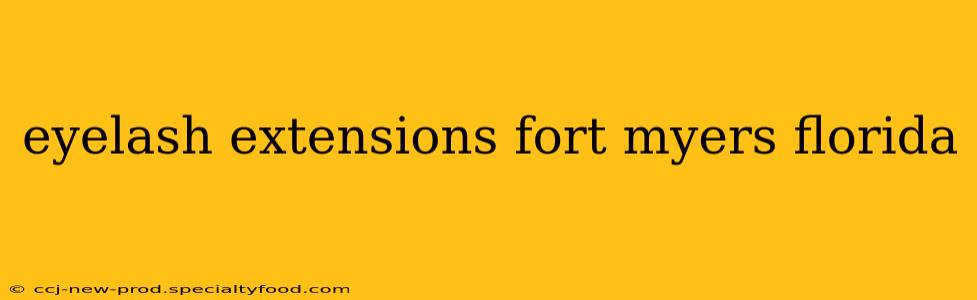 eyelash extensions fort myers florida